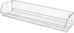 Quantum Storage - 20" Wide, Open Shelving Accessory/Component - Chrome, Chrome Finish, 36" Long, Use with Wire Shelving Units - Americas Industrial Supply
