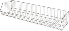 Quantum Storage - 20" Wide, Open Shelving Accessory/Component - Chrome, Chrome Finish, 36" Long, Use with Wire Shelving Units - Americas Industrial Supply