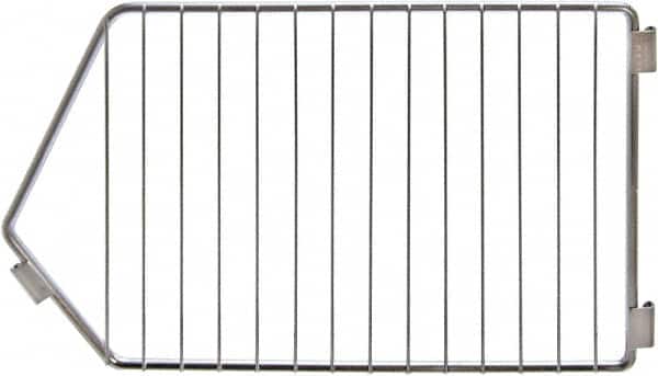 Quantum Storage - 9" Wide, Open Shelving Accessory/Component - Chrome, Chrome Finish, 20" Long, Use with 20" Width Modular Stacking Baskets - Americas Industrial Supply