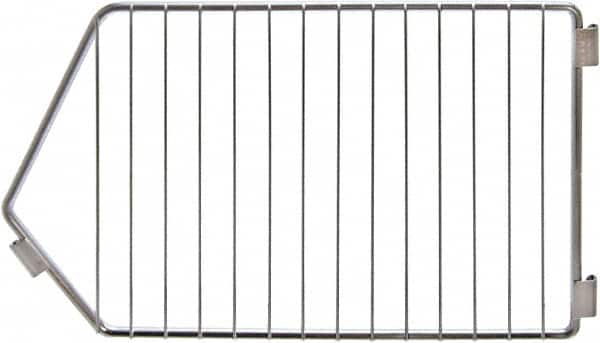 Quantum Storage - 12" Wide, Open Shelving Accessory/Component - Chrome, Chrome Finish, 20" Long, Use with 12" High Modular Stacking Baskets - Americas Industrial Supply