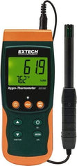 Extech - 32 to 122°F, 5 to 95% Humidity Range, Thermo-Hygrometer - 3% Relative Humidity Accuracy - Americas Industrial Supply