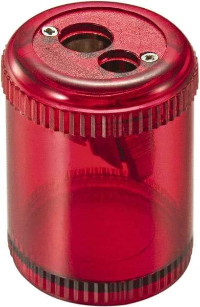 OfficemateOIC - Manual Handheld Pencil Sharpener - 2 Holes - Americas Industrial Supply