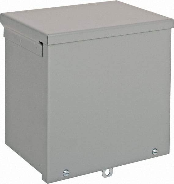 nVent Hoffman - Steel Junction Box Enclosure Screw Flat Cover - NEMA 3R, 8" Wide x 8" High x 6" Deep - Americas Industrial Supply