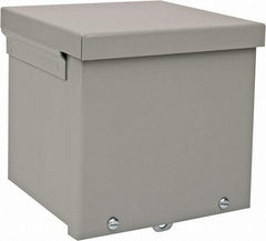 nVent Hoffman - Steel Junction Box Enclosure Screw Flat Cover - NEMA 3R, 6" Wide x 6" High x 6" Deep - Americas Industrial Supply