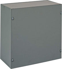 nVent Hoffman - Steel Junction Box Enclosure Screw Flat Cover - NEMA 1, 12" Wide x 12" High x 6" Deep - Americas Industrial Supply