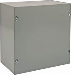 nVent Hoffman - Steel Junction Box Enclosure Screw Flat Cover - NEMA 1, 10" Wide x 10" High x 6" Deep - Americas Industrial Supply