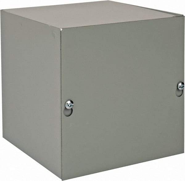 nVent Hoffman - Steel Junction Box Enclosure Screw Flat Cover - NEMA 1, 6" Wide x 6" High x 6" Deep - Americas Industrial Supply