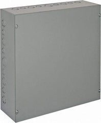 nVent Hoffman - Steel Junction Box Enclosure Screw Flat Cover - NEMA 1, 18" Wide x 18" High x 6" Deep - Americas Industrial Supply