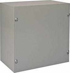 nVent Hoffman - Steel Junction Box Enclosure Screw Flat Cover - NEMA 1, 10" Wide x 10" High x 6" Deep - Americas Industrial Supply