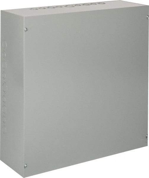 nVent Hoffman - Steel Junction Box Enclosure Screw Flat Cover - NEMA 1, 24" Wide x 24" High x 8" Deep - Americas Industrial Supply