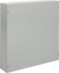 nVent Hoffman - Steel Junction Box Enclosure Screw Flat Cover - NEMA 1, 18" Wide x 18" High x 4" Deep - Americas Industrial Supply