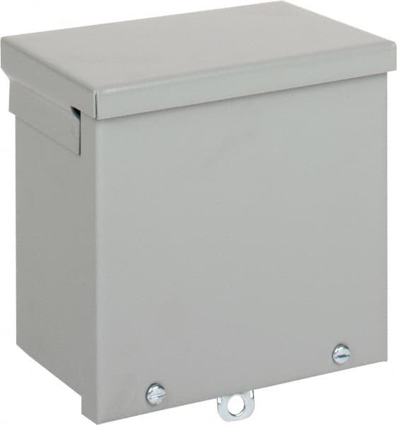 nVent Hoffman - Steel Junction Box Enclosure Screw Flat Cover - NEMA 3R, 6" Wide x 6" High x 4" Deep - Americas Industrial Supply