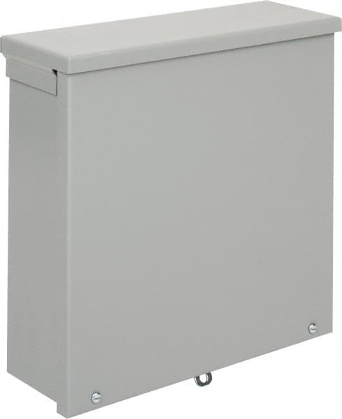 nVent Hoffman - Steel Junction Box Enclosure Screw Flat Cover - NEMA 3R, 12" Wide x 12" High x 4" Deep - Americas Industrial Supply
