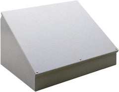 nVent Hoffman - Steel Junction Box Enclosure Hinge Sloped Cover - NEMA 12, 13, 305mm Wide x 305 mm High x 231mm Deep - Americas Industrial Supply