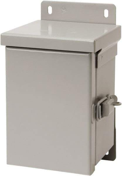 nVent Hoffman - Steel Standard Enclosure Hinge Flat Cover - NEMA 3R, 16" Wide x 16" High x 6" Deep, Watertight - Americas Industrial Supply