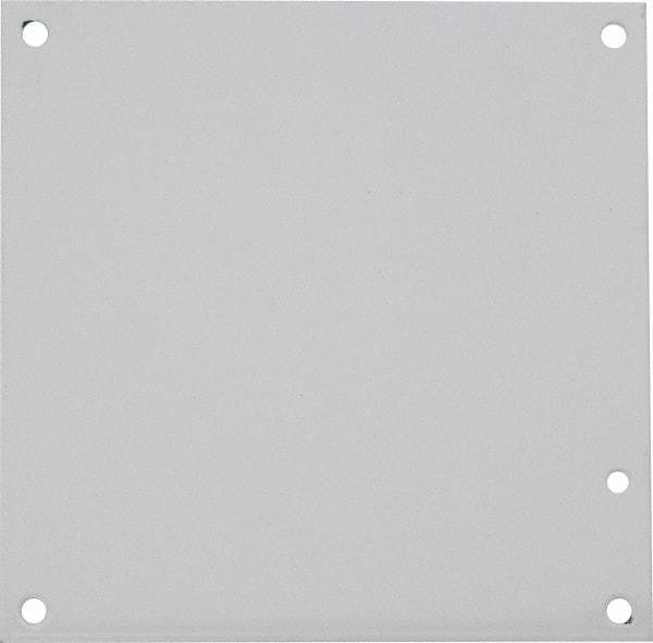 nVent Hoffman - 6-1/4" OAW x 6-1/4" OAH Powder Coat Finish Electrical Enclosure Nonperforated Panel - 8" x 8" Box, 14 Gauge Steel, Use with A8N84/A8N86/A8R86HCR - Americas Industrial Supply