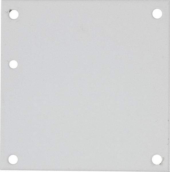 nVent Hoffman - 4-1/4" OAW x 4-1/4" OAH Powder Coat Finish Electrical Enclosure Nonperforated Panel - 6" x 6" Box, 14 Gauge Steel, Use with A6N64/A6R64HCR - Americas Industrial Supply