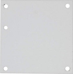 nVent Hoffman - 4-1/4" OAW x 4-1/4" OAH Powder Coat Finish Electrical Enclosure Nonperforated Panel - 6" x 6" Box, 14 Gauge Steel, Use with A6N64/A6R64HCR - Americas Industrial Supply