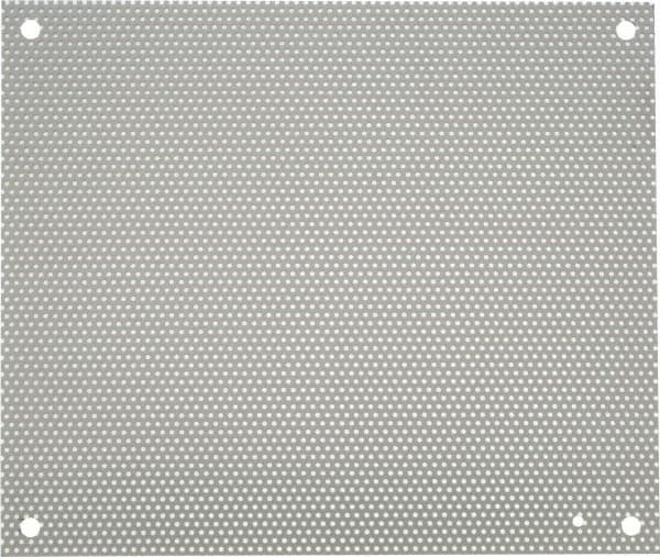 nVent Hoffman - 14-1/2" OAW x 17" OAH Powder Coat Finish Electrical Enclosure Perforated Panel - 20" x 16" Box, 16 Gauge Steel, Use with A20N16ALP/A20N16BLP - Americas Industrial Supply