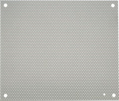 nVent Hoffman - 14-1/2" OAW x 17" OAH Powder Coat Finish Electrical Enclosure Perforated Panel - 20" x 16" Box, 16 Gauge Steel, Use with A20N16ALP/A20N16BLP - Americas Industrial Supply