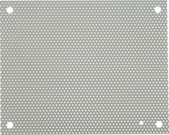 nVent Hoffman - 10-1/2" OAW x 13" OAH Powder Coat Finish Electrical Enclosure Perforated Panel - 16" x 12" Box, 16 Gauge Steel, Use with A16N12ALP/A16N12MPP - Americas Industrial Supply