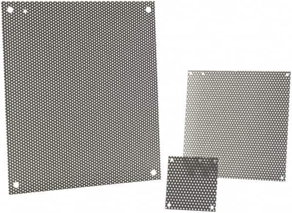 nVent Hoffman - 8-1/4" OAW x 10-1/4" OAH Powder Coat Finish Electrical Enclosure Nonperforated Panel - 12" x 10" Box, 14 Gauge Steel, Use with A12N104/A12N106/A12R106HCR - Americas Industrial Supply