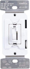 Cooper Wiring Devices - 1 and 3 Pole, 120 VAC, 60 Hz, 600 Watt, Residential Grade, Toggle, Wall and Dimmer Light Switch - 1.8 Inch Wide x 4.19 Inch High, Fluorescent, Halogen, Incandescent - Americas Industrial Supply