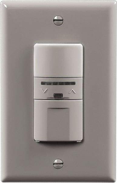 Cooper Wiring Devices - 1,000 Square Ft. Coverage, Infrared Occupancy Sensor Wall Switch - 600 at 120 V Incandescent, 600 at 120 V Fluorescent, 120 VAC, Gray - Americas Industrial Supply