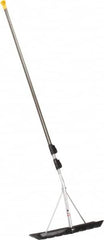 True Temper - 18 Inch Wide Blade x 6 Inch High Blade Roof Rake - 204 Inch Long Aluminum, Telescopic Handle - Americas Industrial Supply