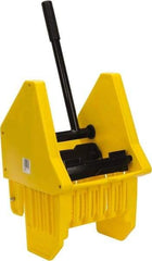 PRO-SOURCE - 32 Qt Plastic Wringer - 11-1/2" Long x 17" High x 12-1/2" Wide, Yellow, Steel Handle - Americas Industrial Supply