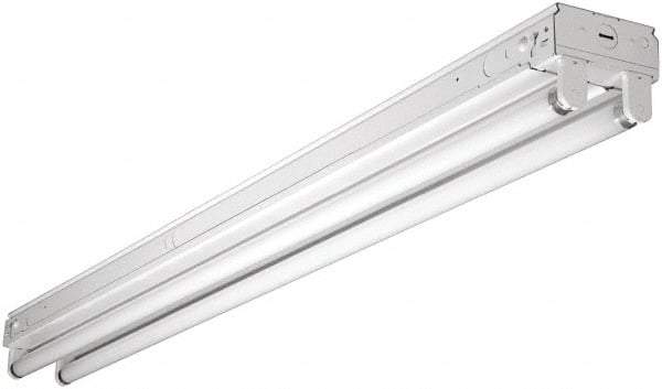 Cooper Lighting - 2 Lamp, 32 Watt, Fluorescent Strip Light - Suspended, 120/277 Volt, 48" Long x 4-1/4" Wide x 3-5/8" High - Americas Industrial Supply