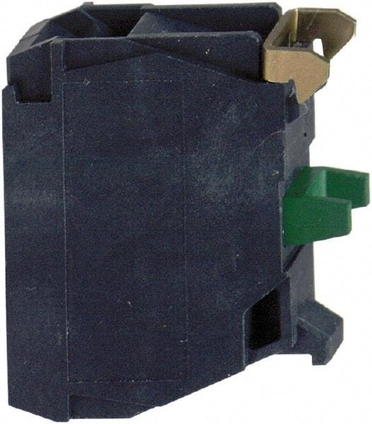 Square D - Multiple Amp Levels, Electrical Switch Contact Block - 120 VAC, 125 VDC, 240 VAC, 250 VDC, and 600 VAC/VDC, Screw Terminal, 22mm Hole, For Use with XB4, XB5 - Americas Industrial Supply