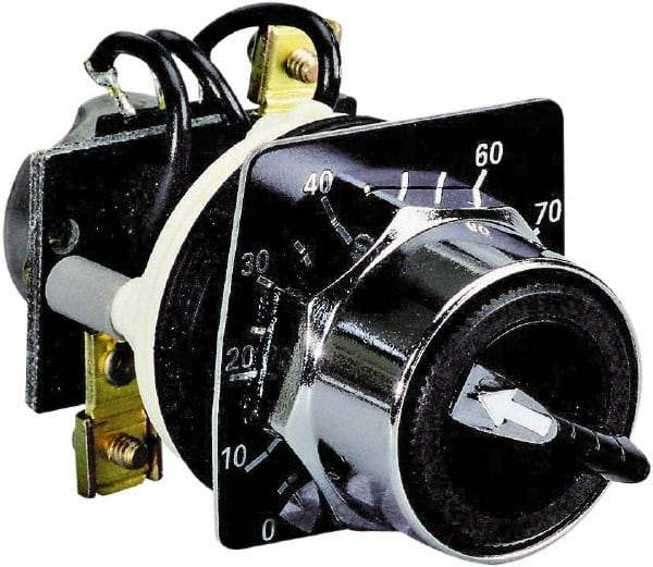 Schneider Electric - 2,000 Ohm, 30mm, 300 VAC Potentiometer - 2 Watts, Nonilluminated, Knob Operated, NEMA 4, 13 - Americas Industrial Supply
