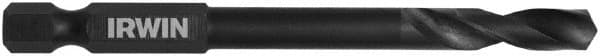 Irwin - 15/64" 135° High Speed Steel Jobber Drill - Oxide Finish, Right Hand Cut, Spiral Flute, 3-7/8" OAL - Americas Industrial Supply