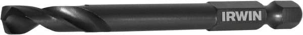 Irwin - 5/16" 135° High Speed Steel Jobber Drill - Oxide Finish, Right Hand Cut, Spiral Flute, 4-1/2" OAL - Americas Industrial Supply