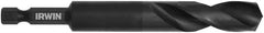 Irwin - 1/2" 135° High Speed Steel Jobber Drill - Oxide Finish, Right Hand Cut, Spiral Flute, 6" OAL - Americas Industrial Supply