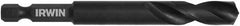 Irwin - 3/8" 135° High Speed Steel Jobber Drill - Oxide Finish, Right Hand Cut, Spiral Flute, 5" OAL - Americas Industrial Supply