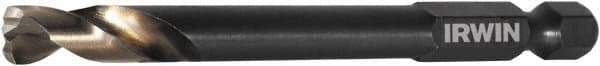 Irwin - 11/32" 135° High Speed Steel Jobber Drill - Oxide Finish, Right Hand Cut, Spiral Flute, 4-3/4" OAL - Americas Industrial Supply