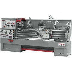 Jet - 18" Swing, 60" Between Centers, 230/460 Volt, Triple Phase Engine Lathe - 5MT Taper, 7-1/2 hp, 25 to 1,800 RPM, 3-1/8" Bore Diam - Americas Industrial Supply