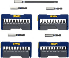 Irwin - 41 Piece, Phillips, Square, Torx, Slotted Handle, Insert Bit Set - #1 to #3 - Americas Industrial Supply