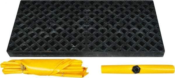 UltraTech - 66 Gal Sump, 3,000 Lb Capacity, 2 Drum, Polyethylene Spill Deck or Pallet - 54" Long x 25" Wide x 4" High, Low Profile, Inline Drum Configuration - Americas Industrial Supply