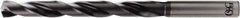 OSG - 19/64", 140° Point, Spiral Flute, Solid Carbide Taper Length Drill Bit - WD1 Finish, 76mm Flute Length, 116mm OAL, Series HP258 - Americas Industrial Supply