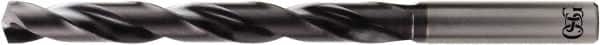 OSG - 6.6mm, 140° Point, Spiral Flute, Solid Carbide Taper Length Drill Bit - WD1 Finish, 66mm Flute Length, 106mm OAL, Series HP258 - Americas Industrial Supply