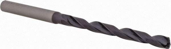 OSG - 13/64", 140° Point, Spiral Flute, Solid Carbide Taper Length Drill Bit - WD1 Finish, 57mm Flute Length, 97mm OAL, Series HP258 - Americas Industrial Supply