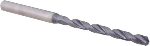 OSG - 3/16", 140° Point, Spiral Flute, Solid Carbide Taper Length Drill Bit - WD1 Finish, 50mm Flute Length, 90mm OAL, Series HP258 - Americas Industrial Supply