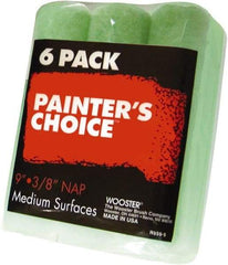 Wooster Brush - 3/8" Nap, 9" Wide Paint Roller - Medium Texture, Synthetic Knit - Americas Industrial Supply