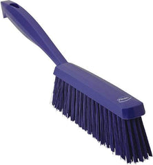 Vikan - 14" OAL, Polyester Staple Set Bench Brush - 2" Bristle Length, 6-3/8" Long Head, Purple - Americas Industrial Supply