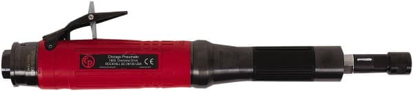 Chicago Pneumatic - 1/4" Collet, Straight Handle, Air Extended Length Die Grinder - 19,000 RPM, Rear Exhaust, 31.8 CFM, 0.8 hp, 90 psi, 9.5mm Inlet - Americas Industrial Supply