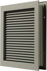 National Guard Products - 19" Wide x 13" High, Solid Steel Louver - 18" Opening Width, 12" Opening Height - Americas Industrial Supply