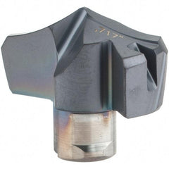 Iscar - Series HCP-IQ, 18.21mm Diam Grade IC908 Replaceable Drill Tip - Carbide, TiAlN/TiN Finish, 18 Seat Size - Americas Industrial Supply